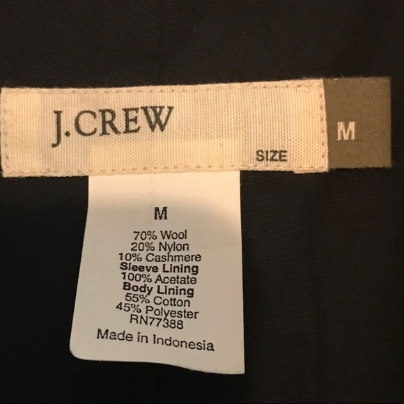 J. Crew black pea coat sz Medium - Picture 7 of 10
